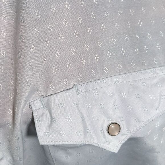 WRANGLER Vintage snap button Western dress shirt Sz Med - Picture 8 of 9